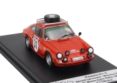 Trofeu Porsche 911s Coupe (night Version) N 31 2nd Rally Montecarlo 1969 Gerard Larrousse - Maurice Gelin 1:43 Orange