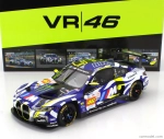 Minichamps BMW 4-series M4 Gt3 Team Wrt N 46 24h Le Mans 2024 Valentino Rossi - Maxime Martin - Ahmad Al Harthy 1:18 Modrá Bílá Černá