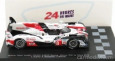 Spark-model Toyota Ts050 Hybrid Team Toyota Gazoo Racing N 8 Winner 24h Le Mans 2019 S.buemi - K.nakajima - F.alonso 1:87 Biela červená čierna