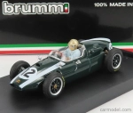 Brumm Cooper F1 T51 Climax N 12 Winner British Gp Jack Brabham 1959 Majster sveta - s figúrkou vodiča 1:43 Zelená biela