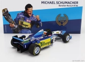 Minichamps Benetton F1  B195 Team Mild Seven Renault N 1 World Champion Winner Pacific Gp 1995 Michael Schumacher 1:18 Modrá Žlutá
