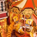 RoboTime 3D skladačka Zarážka na knihy Miniatúra domčeka Rozprávkový zábavný park