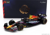 Bburago Red bull F1 Rb19 Team Oracle Red Bull Racing N 11 2nd Miami Gp 2023 Sergio Peréz – With Pilot And Showcase 1:24 Matt Blue
