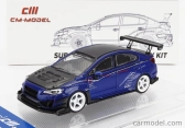 Cm-models Subaru Varis Wrx Sti S4 2019 1:64 Blue Carbon