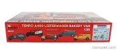 Miniart Tempo A400 Lieferwagen 3-kolesový pekárenský nákladný automobil 1962 1:35 /