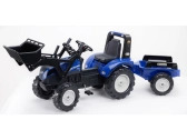 FALK – Šliapací traktor New Holland T8 s nakladačom a vlečkou