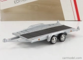 Schuco Accessories Carrello Trasporto Auto 2-assi - Car Transporter Trailer - Car Not Included 1:64 Stříbrná Černá
