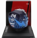 Spark-model Bell helmet F1  Casco Helmet Alfa Romeo C43 Team Stake N 24 Japan Gp 2023 Guanyu Zhou 1:5 Blue
