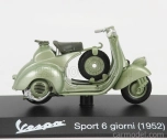 Edicola Piaggio Vespa 6 Giorni 1952 1:18 svetlozelená