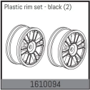 Plastic rim set - black (2)