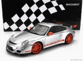 Minichamps Porsche 911 997 Gt3 Rs Coupe 2007 1:18 Strieborná červená