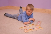 Bigjigs Baby Drevené vkladacie puzzle Safari