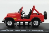 Greenlight Jeep Cj-7 Renegade Open 1983 - Terminátor 1:43 Červená biela