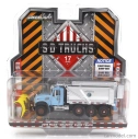Greenlight Mack Granite Dump Truck Cassone Ribaltabile 4-assi 2019 - Spazzaneve - Snehový pluh 1:64 Light Blue Silver