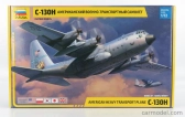 Zvezda Lockheed martin C-130h Hercules Aereo Da Trasporto Militare 1954 - Usa Air Force Airplane 1:72 Grey