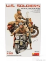 Miniart Figures Usa Soldiers With Wla Motorcycles 1945 1:35 /