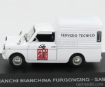 Edicola Autobianchi Bianchina Furgoncino Van Servizio Tecnico Rovnaký 1970 1:43 Biela