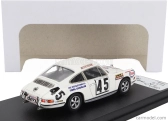 Trofeu Porsche 911s Coupe Team C.laurent N 45 24h Le Mans 1971 Claude Laurent - Jacques Marche 1:43 Bílá Červená