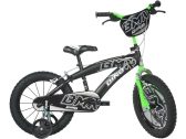 DINO Bikes - Detský bicykel 16" BMX čierny/zelený
