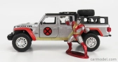Jada Jeep Gladiator Pick-up 2021 - With X-men Figure 1:32 Silver