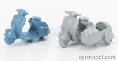 Officina-942 Piaggio Set 2x Vespa 98 + Vespa 98 Sidecar 1946 1:76 svetlomodrá svetlosivá