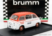Brumm Fiat 600d Multipla Fanta Coca-cola 1961 1:43 Bílá Oranžová