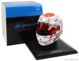 Spark-model Bell helmet F1  Casco Helmet Renault A523 Team Bwt Alpine N 31 Japan Gp 2023 Esteban Ocon 1:5 Bílá