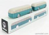 Officina-942 Fiat 666rn Bus Con Rimorchio Viberti Parigi 1946 1:76 Svetlo modrá sivá