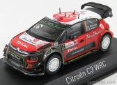 Norev Citroen C3 Wrc Abu Dhabi N 7 Rally Pologne 2017 A.mikkelsen - A.jaeger 1:43 Červená Biela Čierna