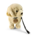 Rappa Plyšový pes zlatý retriever stojaci s vôdzkou 25 cm ECO-FRIENDLY