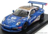 Spark-model Porsche 911 991 Gt3 N 7 Champion Porsche Carrera Cup Asia 2017 V.der Drift 1:43 Blue