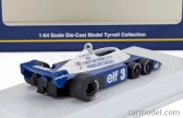 Kyosho Tyrrell F1  P34/2 Elf 6 Wheeler N 3 Season 1977 Ronnie Peterson 1:64 Modrá Bílá
