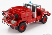 Edicola Acmat Tpk 4x4 Tanker Truck 1985 - Hasičské auto - Vigili Del Fuoco - Feuerwehr 1:43 Červená biela sivá