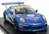 Spark-model Porsche 911 991 Gt3 N 7 Champion Porsche Carrera Cup Asia 2017 V.der Drift 1:43 Blue