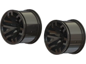 Arrma disk MT 2.8" 14 mm hex čierny chróm (2)