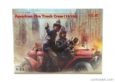 Icm-model Figures American Fire Truck Crew - Vigili Del Fuoco 1:24 /