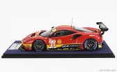 Looksmart Ferrari 488 Gte Evo 3.9l Turbo V8 Team Af Corse N 21 24h Le Mans 2023 Simon Mann - Ulysse De Pauw - Julien Piguet 1:18 Červená Žlutá