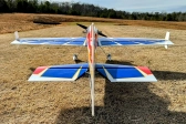RC letadlo 88" Raven 2,24m, červená/modrá