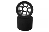 Mechové zadní gumy, PAN CAR 1/10, stříbrný disk, sh 37, 2 ks.