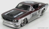 Maisto Ford USA Mustang Gt Custom Harley-Davidson 1967 1:24 Bordeaux Met Silver