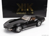 Chevrolet Corvette C3 1972 v mierke Kk - s odnímateľnou strechou 1:18 čierny