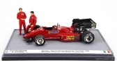 Brumm prom Ferrari F1 126c4 N 0 Presentazione Fiorano Season 1984 With Michele Alboreto And Rene Arnoux Driver Figures 1:43 Červená Černá