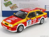 Solido Ford england Sierra Rs Cosworth N 11 Rally Tour De Corse 1987 D.auriol - B.occelli 1:18 Červená Žlutá