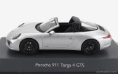 Schuco Porsche 911 991 Carrera Targa Cabriolet 2014 1:43 Stříbrná Černá
