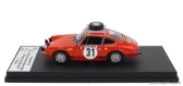 Trofeu Porsche 911s Coupe (night Version) N 31 2nd Rally Montecarlo 1969 Gerard Larrousse - Maurice Gelin 1:43 Orange