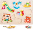 Small Foot  Dřevěné puzzle Dětský svět