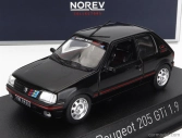 Norev Peugeot 205 1.9 Gti 1992 - With Pts Decals 1:43 Black