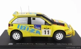 Edicola Seat Ibiza Kit Car N 11 5th Rally Safari 1998 Harri Rovanpera - Voitto Silander 1:24 Žltá