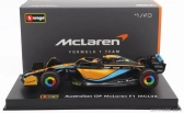 Bburago Mclaren F1 Mcl36 Mercedes Team Mclaren N 3 1:43, oranžová