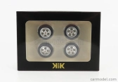 Kk-scale Accessories 4x  Wheels And Rims Set  For Porsche 1:18 Silver